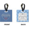 Custom Design - Square Luggage Tag (Front + Back)