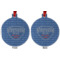 Custom Design - Metal Ball Ornament - Front and Back