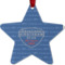 Custom Design - Metal Star Ornament - Front