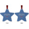 Custom Design - Metal Star Ornament - Front and Back