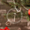 Custom Design - Engraved Glass Ornaments - Round (Lifestyle)