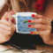 Custom Design - Double Shot Espresso Cup - Lifestyle in Hands Close