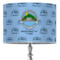 Custom Design - 16" Drum Lampshade - ON STAND (Fabric)