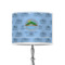 Custom Design - 8" Drum Lampshade - ON STAND (Poly Film)