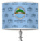 Custom Design - 16" Drum Lampshade - ON STAND (Poly Film)