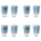 Custom Design - Glass Shot Glass - Standard - Set of 4 - Front & Back