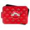 Custom Design - Aluminum Baking Pan - Red Lid - FRONT w/lif off