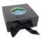 Custom Design - Gift Boxes with Magnetic Lid - Black - Front (angle)