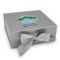 Custom Design - Gift Boxes with Magnetic Lid - Silver - Front