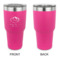 Custom Design - 30 oz Stainless Steel Ringneck Tumblers - Pink - Single Sided - APPROVAL