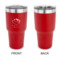 Custom Design - 30 oz Stainless Steel Ringneck Tumblers - Red - Single Sided - APPROVAL