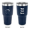 Custom Design - 30 oz Stainless Steel Ringneck Tumblers - Navy - Double Sided - APPROVAL