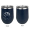 Custom Design - Stainless Wine Tumblers - Navy - Single Sided - Approval