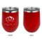 Custom Design - Stainless Wine Tumblers - Red - Single Sided - Approval