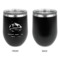 Custom Design - Stainless Wine Tumblers - Black - Single Sided - Approval