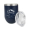 Custom Design - Stainless Wine Tumblers - Navy - Single Sided - Alt View