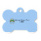 Custom Design - Bone Shaped Dog ID Tag - Large - Front View