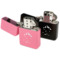 Custom Design - Windproof Lighters - Black & Pink - Open