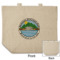 Custom Design - Reusable Cotton Grocery Bag - Front & Back View