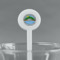 Custom Design - White Plastic 7" Stir Stick - Round - Main