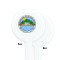 Custom Design - White Plastic 7" Stir Stick - Single Sided - Round - Front & Back