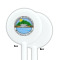 Custom Design - White Plastic 5.5" Stir Stick - Single Sided - Round - Front & Back