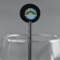 Custom Design - Black Plastic 5.5" Stir Stick - Round - Main