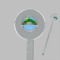 Custom Design - Clear Plastic 7" Stir Stick - Round - Closeup