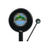 Custom Design - Black Plastic 5.5" Stir Stick - Round - Closeup