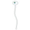 Custom Design - White Plastic 7" Stir Stick - Oval - Single Stick