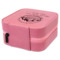 Custom Design - Travel Jewelry Boxes - Leather - Pink - View from Rear