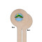 Custom Design - Wooden 7.5" Stir Stick - Round - Single Sided - Front & Back