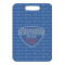 Custom Design - Metal Luggage Tag - Front Without Strap