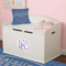 Custom Design - Wall Monogram on Toy Chest