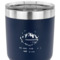 Custom Design - 30 oz Stainless Steel Ringneck Tumbler - Navy - CLOSE UP