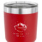 Custom Design - 30 oz Stainless Steel Ringneck Tumbler - Red - CLOSE UP