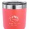 Custom Design - 30 oz Stainless Steel Ringneck Tumbler - Coral - CLOSE UP