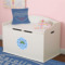 Custom Design - Round Wall Decal on Toy Chest