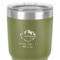 Custom Design - 30 oz Stainless Steel Ringneck Tumbler - Olive - Close Up