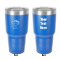 Custom Design - 30 oz Stainless Steel Ringneck Tumbler - Blue - Double Sided - Front & Back