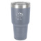 Custom Design - 30 oz Stainless Steel Ringneck Tumbler - Grey - Front