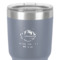 Custom Design - 30 oz Stainless Steel Ringneck Tumbler - Grey - Close Up