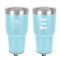 Custom Design - 30 oz Stainless Steel Ringneck Tumbler - Teal - Double Sided - Front & Back